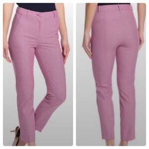 J.Crew Fall 2019 High-Rise Cameron Pant Fuchsia Houndstooth Petite 2 2P